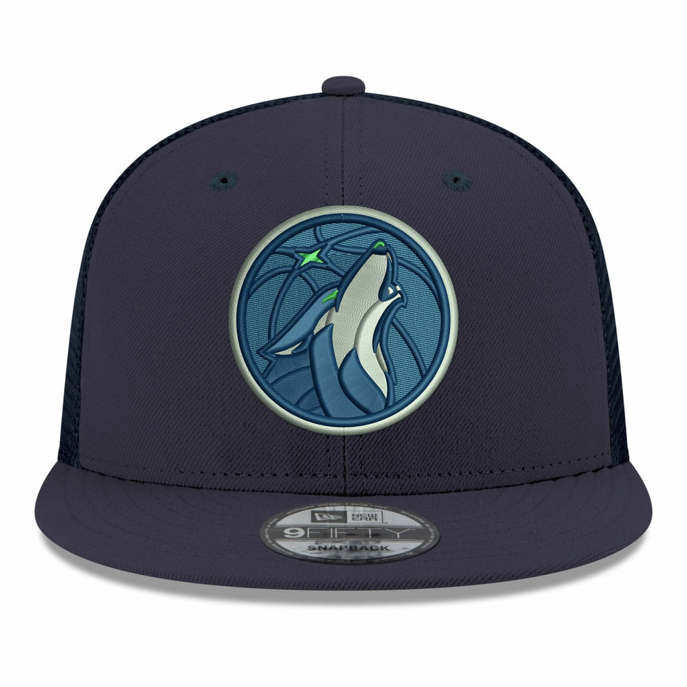 Minnesota Timberwolves Core Logo Meshback 9FIFTY Snapback Hat Navy | New Era outlet