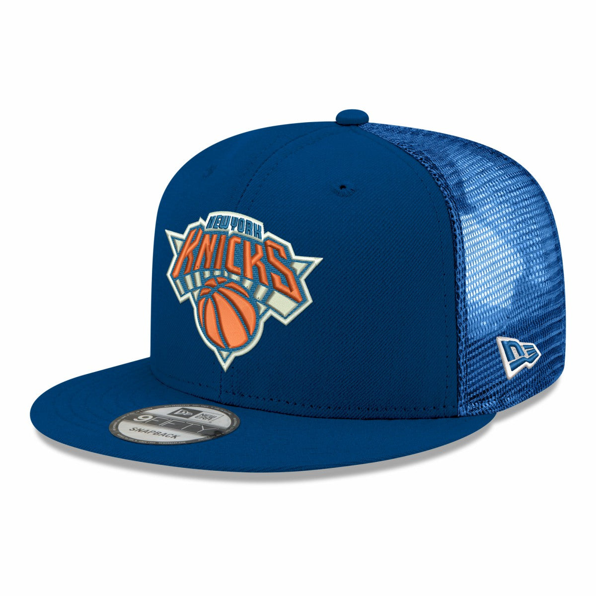 New York Knicks Core Logo Meshback 9FIFTY Snapback Hat Blue | New Era for sale