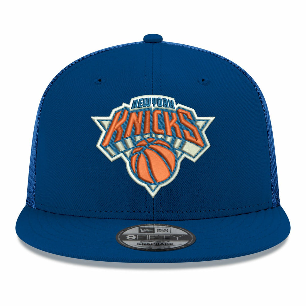 New York Knicks Core Logo Meshback 9FIFTY Snapback Hat Blue | New Era for sale