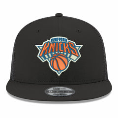 New York Knicks Core Logo Meshback 9FIFTY Snapback Hat Black | New Era Lifestyle