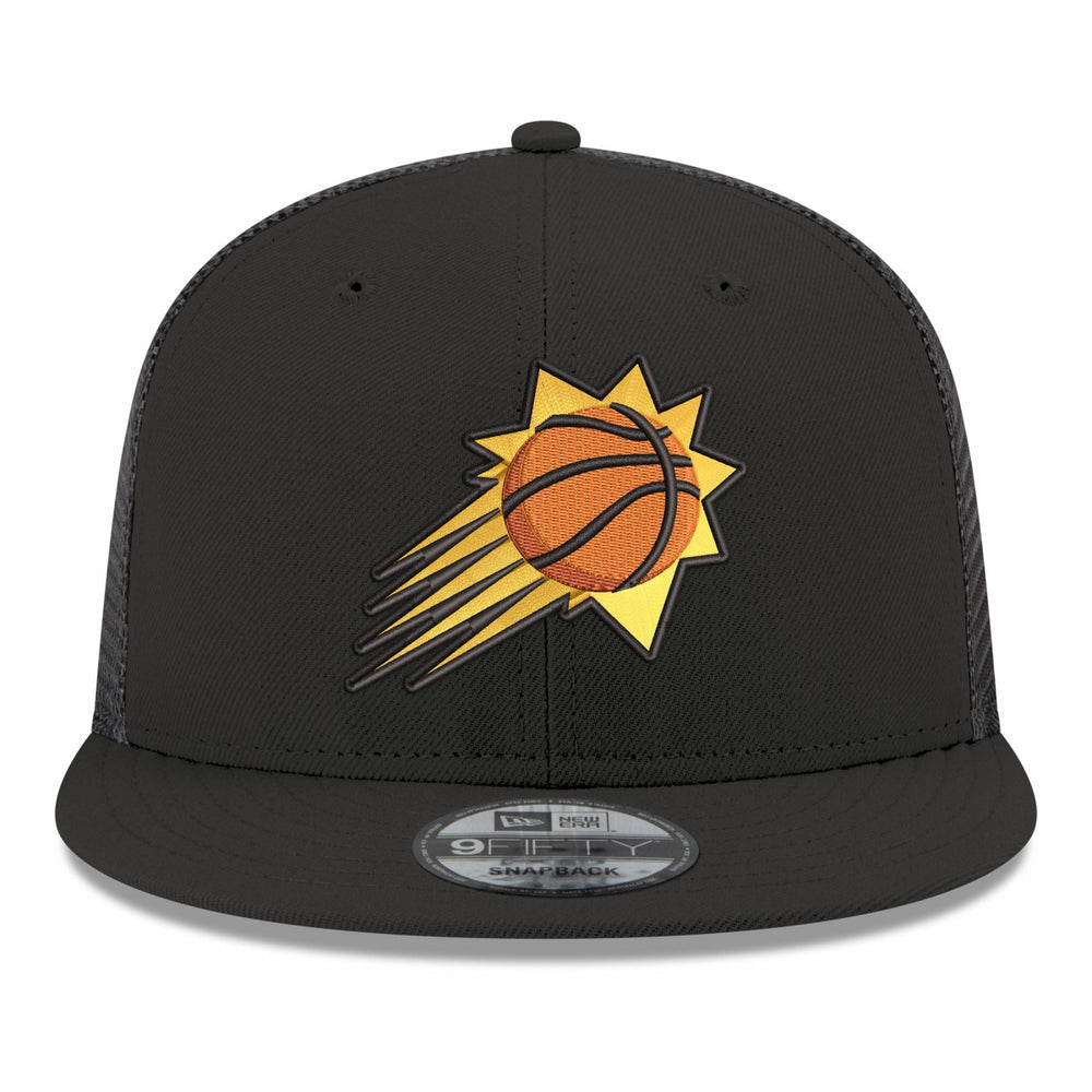 Phoenix Suns Core Logo Meshback 9FIFTY Snapback Hat Black | New Era US