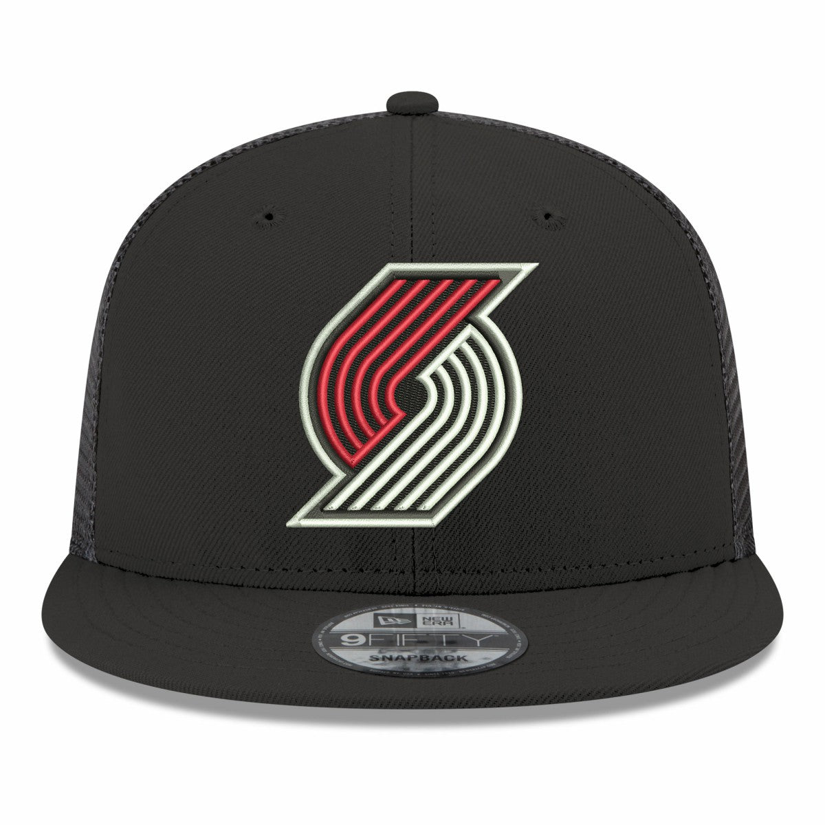 Portland Trail Blazers Core Logo Meshback 9FIFTY Snapback Hat Black | New Era for sale