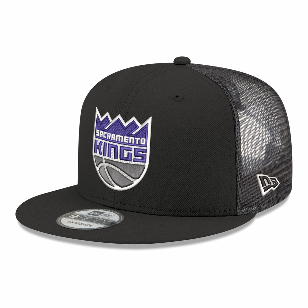 Sacramento Kings Core Logo Meshback 9FIFTY Snapback Hat Black | New Era Lifestyle