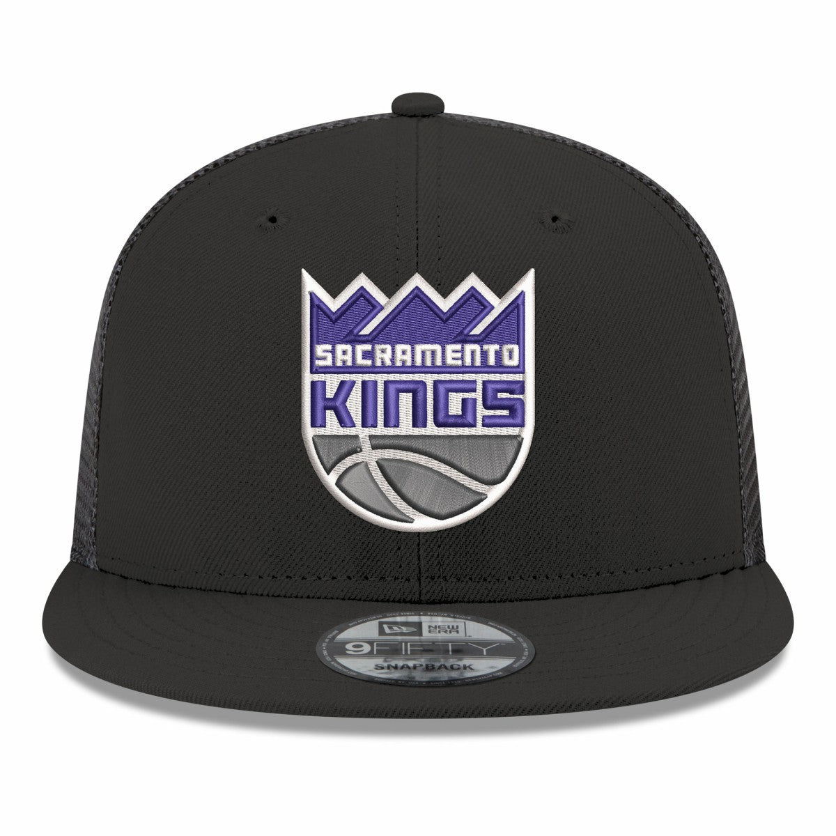 Sacramento Kings Core Logo Meshback 9FIFTY Snapback Hat Black | New Era Lifestyle