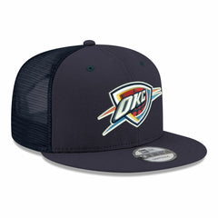 Oklahoma City Thunder Core Logo Meshback 9FIFTY Snapback Hat Navy | New Era