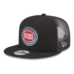 Detroit Pistons Core Logo Meshback 9FIFTY Snapback Hat for sale Black | New Era Lifestyle