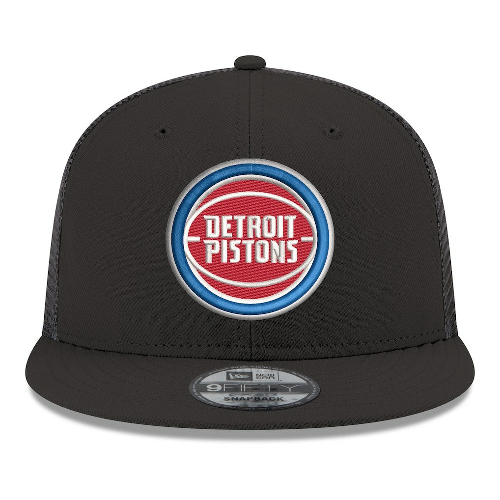 Detroit Pistons Core Logo Meshback 9FIFTY Snapback Hat for sale Black | New Era Lifestyle