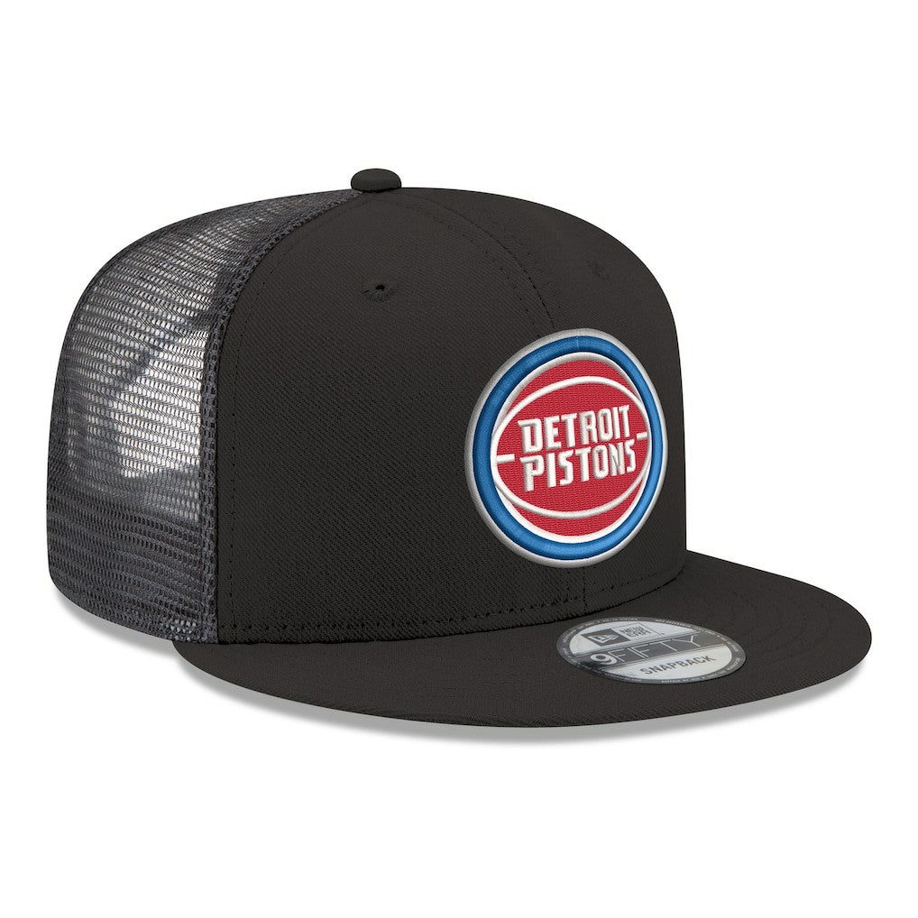 Detroit Pistons Core Logo Meshback 9FIFTY Snapback Hat for sale Black | New Era Lifestyle