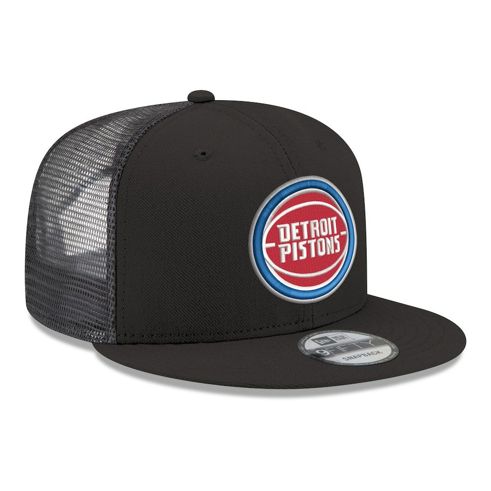 Detroit Pistons Core Logo Meshback 9FIFTY Snapback Hat for sale Black | New Era Lifestyle