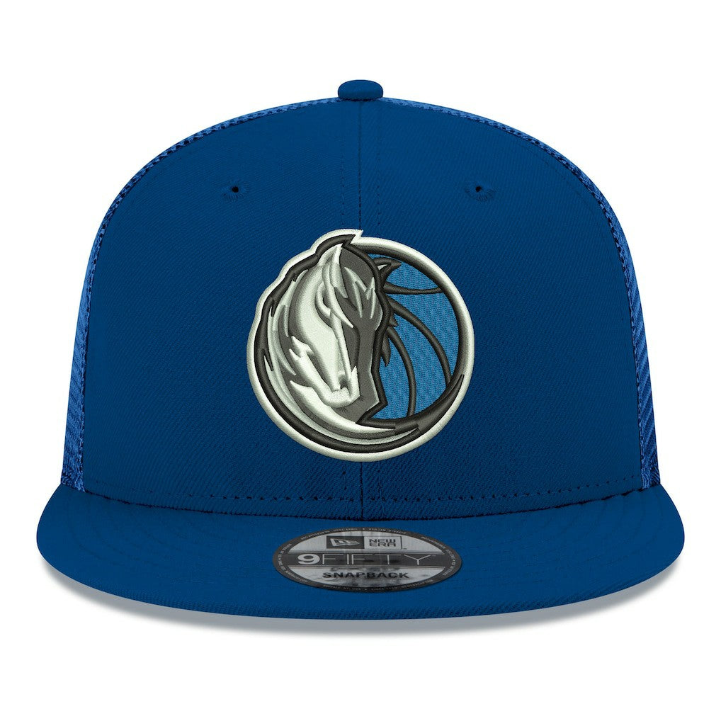 Dallas Mavericks Core Logo Meshback 9FIFTY Snapback Hat for sale Navy | New Era for sale