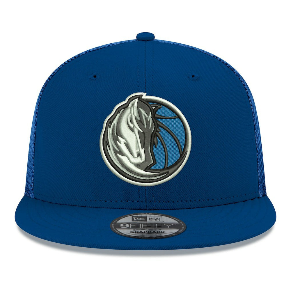 Dallas Mavericks Core Logo Meshback 9FIFTY Snapback Hat for sale Navy | New Era for sale