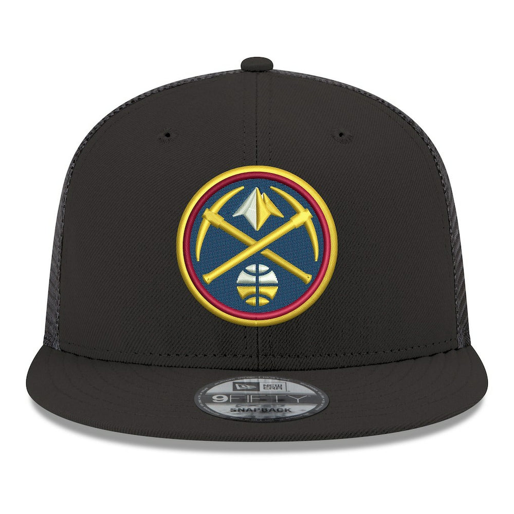 Denver Nuggets Core Logo Meshback 9FIFTY Snapback Hat for sale Black | New Era US