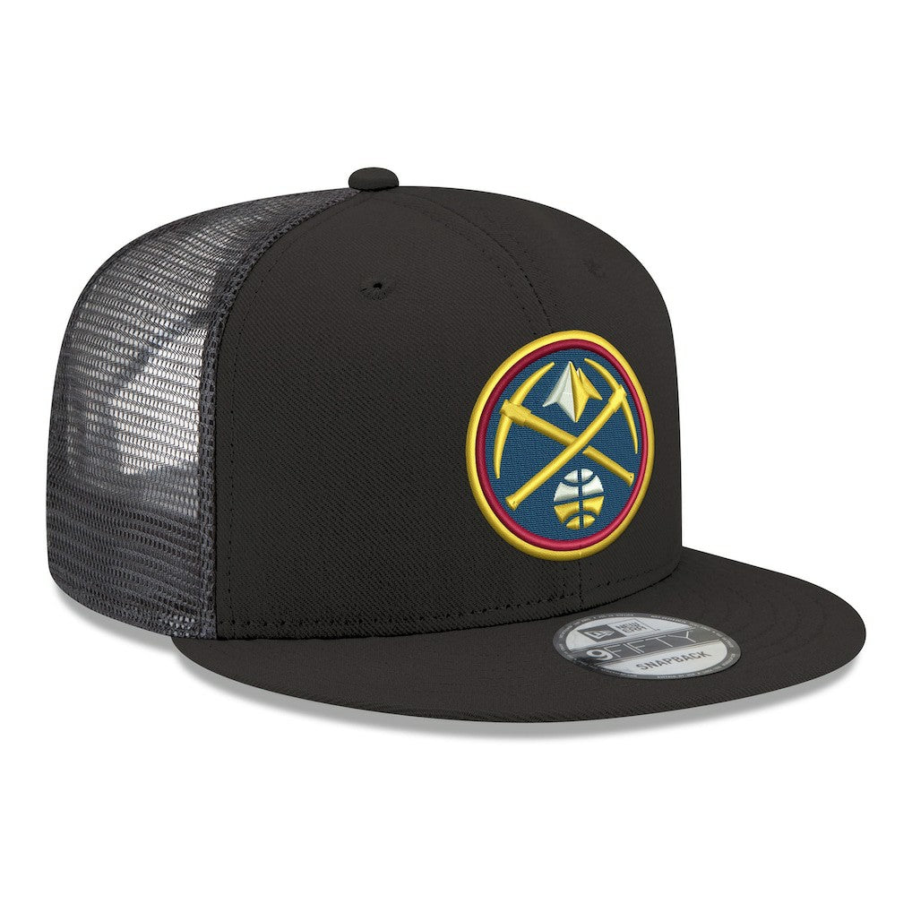 Denver Nuggets Core Logo Meshback 9FIFTY Snapback Hat for sale Black | New Era US