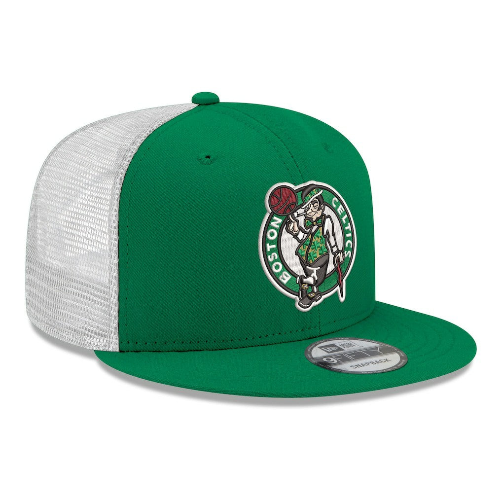 Boston Celtics Core Logo Meshback 9FIFTY Snapback Hat Kelly Green | New Era outlet