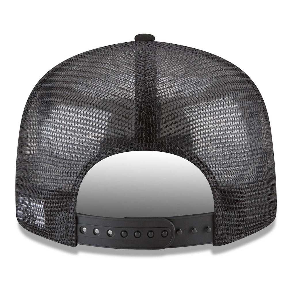 Brooklyn Nets Core Logo Meshback 9FIFTY Snapback Hat Black | New Era Lifestyle