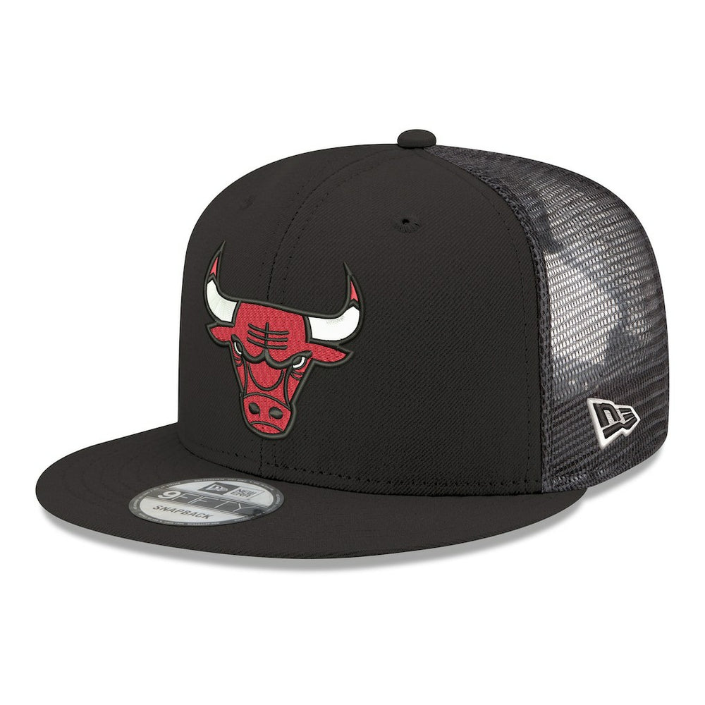 Chicago Bulls Core Logo Meshback 9FIFTY Snapback Hat Black | New Era Near Me