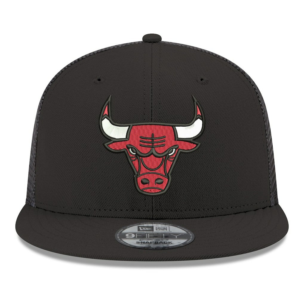 Chicago Bulls Core Logo Meshback 9FIFTY Snapback Hat Black | New Era Near Me