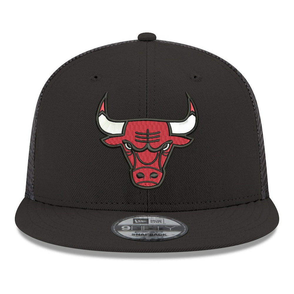 Chicago Bulls Core Logo Meshback 9FIFTY Snapback Hat Black | New Era Near Me
