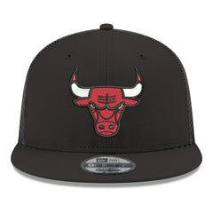 Chicago Bulls Core Logo Meshback 9FIFTY Snapback Hat Black | New Era Near Me