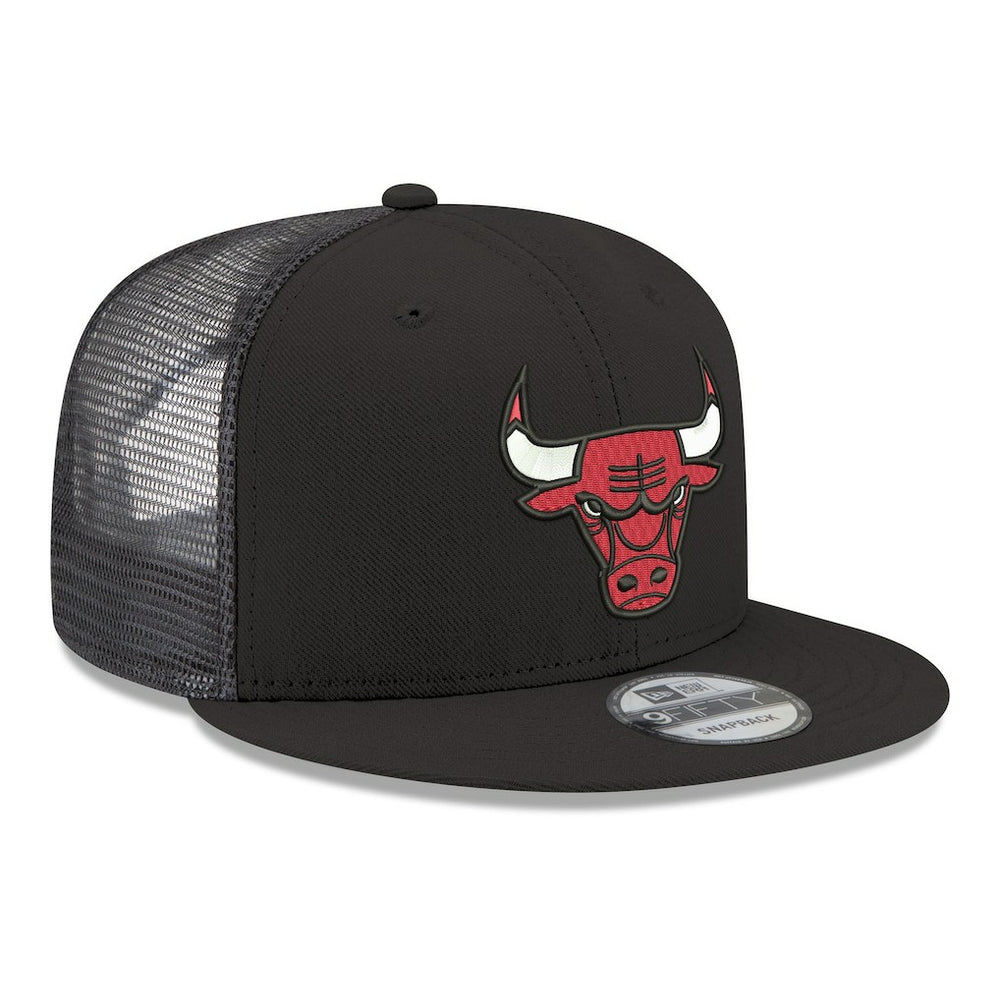 Chicago Bulls Core Logo Meshback 9FIFTY Snapback Hat Black | New Era Near Me