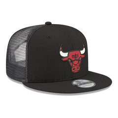 Chicago Bulls Core Logo Meshback 9FIFTY Snapback Hat Black | New Era Near Me