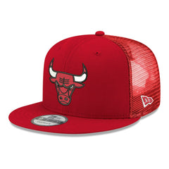 Chicago Bulls Core Logo Meshback 9FIFTY Snapback Hat Red | New Era