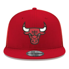 Chicago Bulls Core Logo Meshback 9FIFTY Snapback Hat Red | New Era