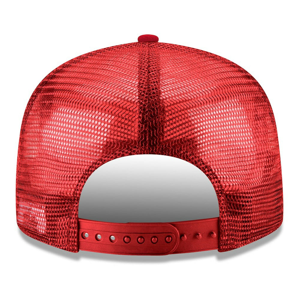 Chicago Bulls Core Logo Meshback 9FIFTY Snapback Hat Red | New Era