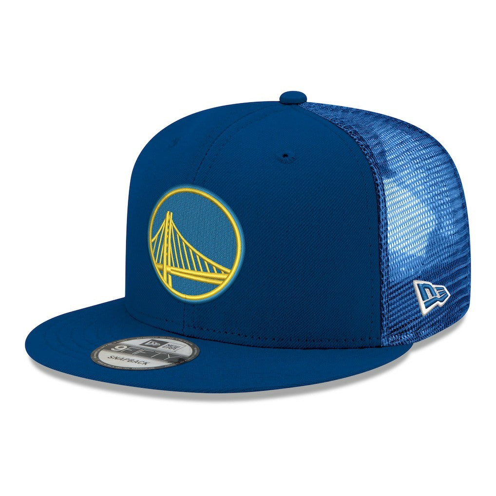 Golden State Warriors Core Logo Meshback 9FIFTY Snapback Hat for sale Royal | New Era Near Me