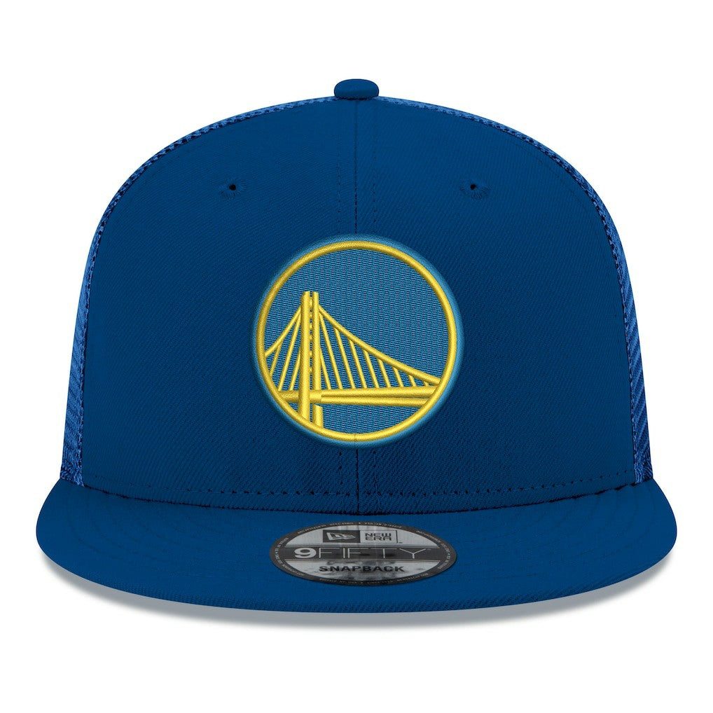 Golden State Warriors Core Logo Meshback 9FIFTY Snapback Hat for sale Royal | New Era Near Me
