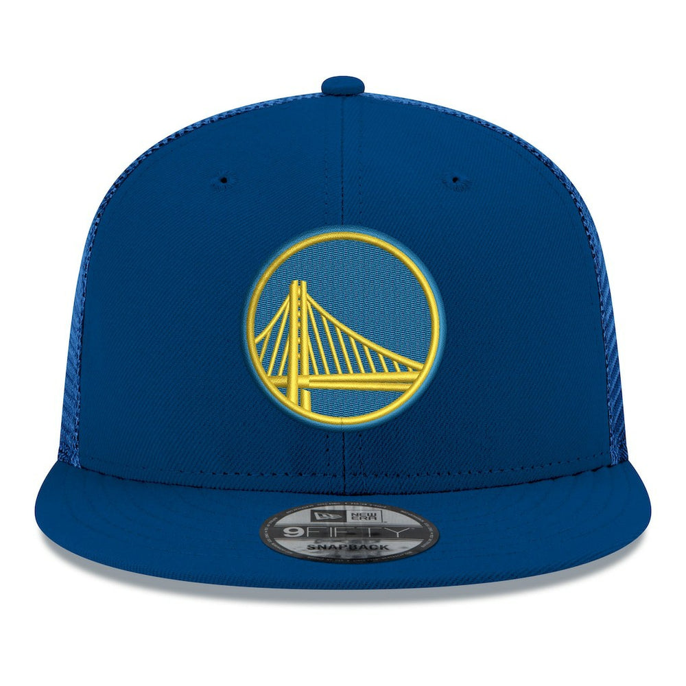Golden State Warriors Core Logo Meshback 9FIFTY Snapback Hat for sale Royal | New Era Near Me