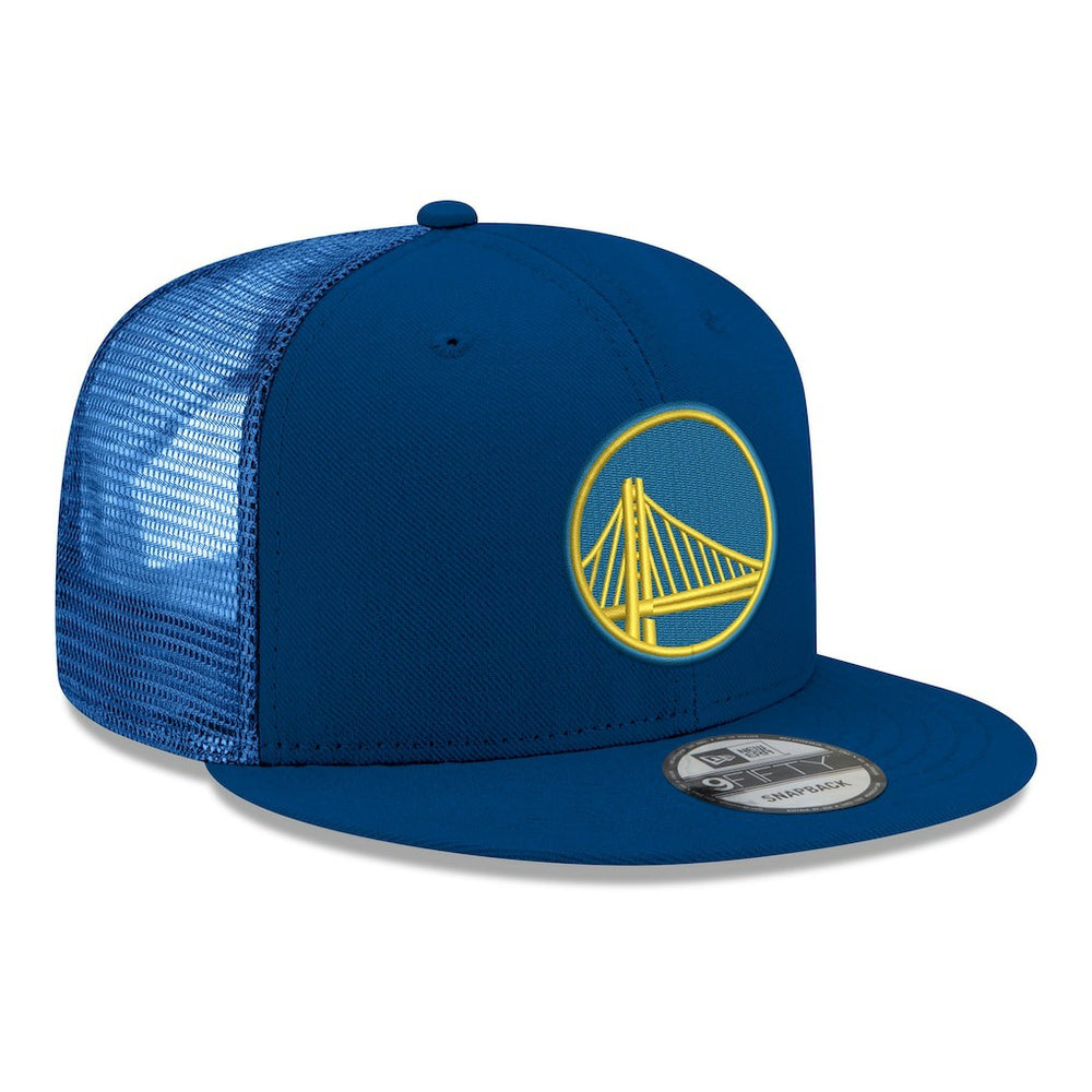 Golden State Warriors Core Logo Meshback 9FIFTY Snapback Hat for sale Royal | New Era Near Me