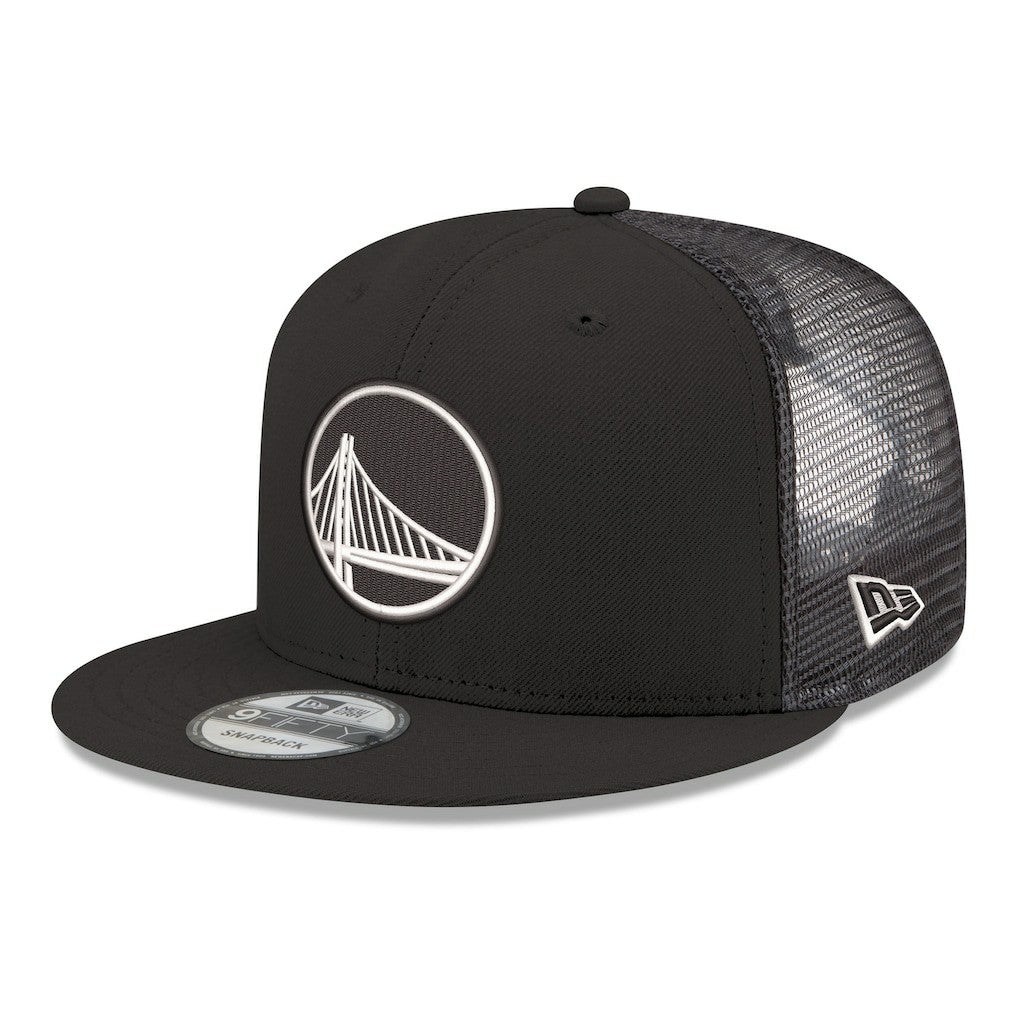 Golden State Warriors Core Logo Meshback 9FIFTY Snapback Hat for sale Black | New Era for sale