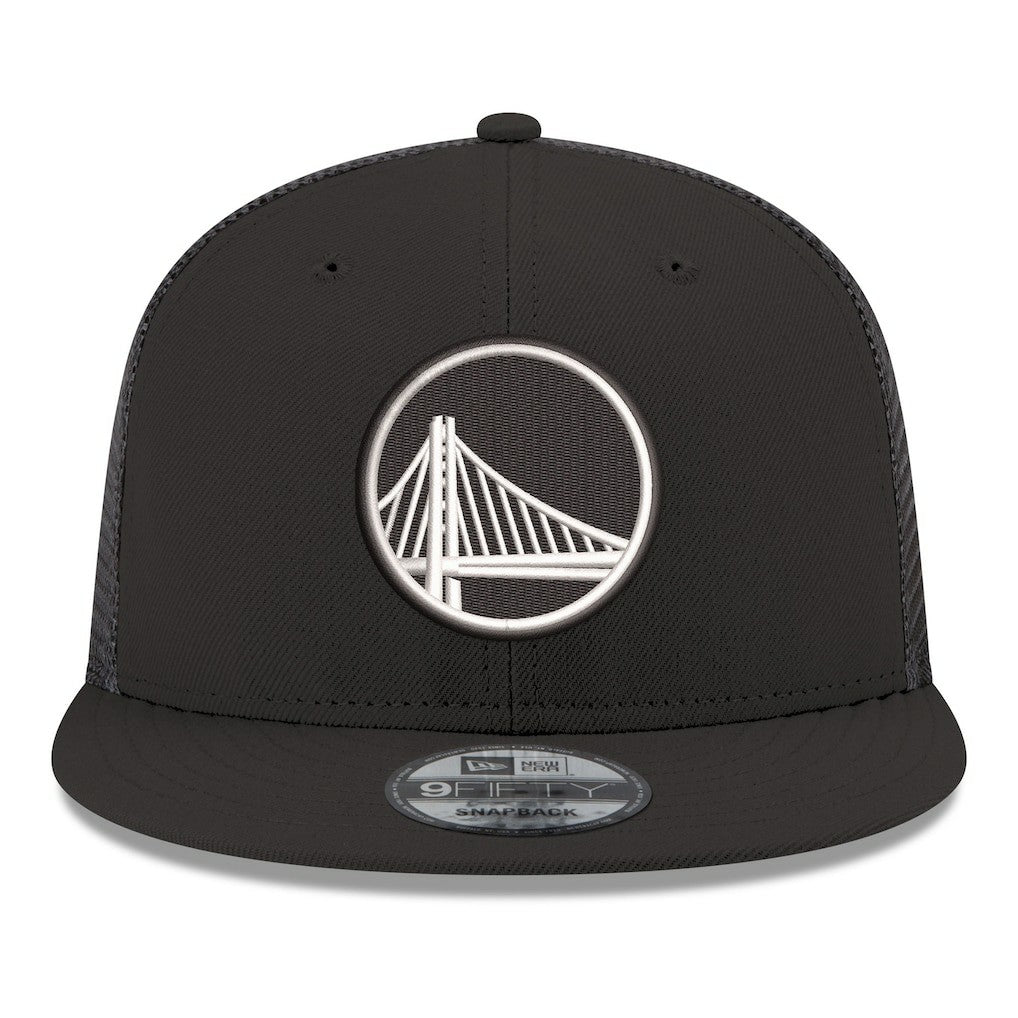 Golden State Warriors Core Logo Meshback 9FIFTY Snapback Hat for sale Black | New Era for sale
