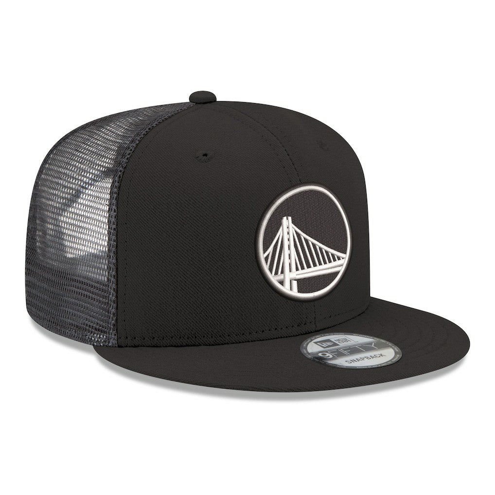 Golden State Warriors Core Logo Meshback 9FIFTY Snapback Hat for sale Black | New Era for sale