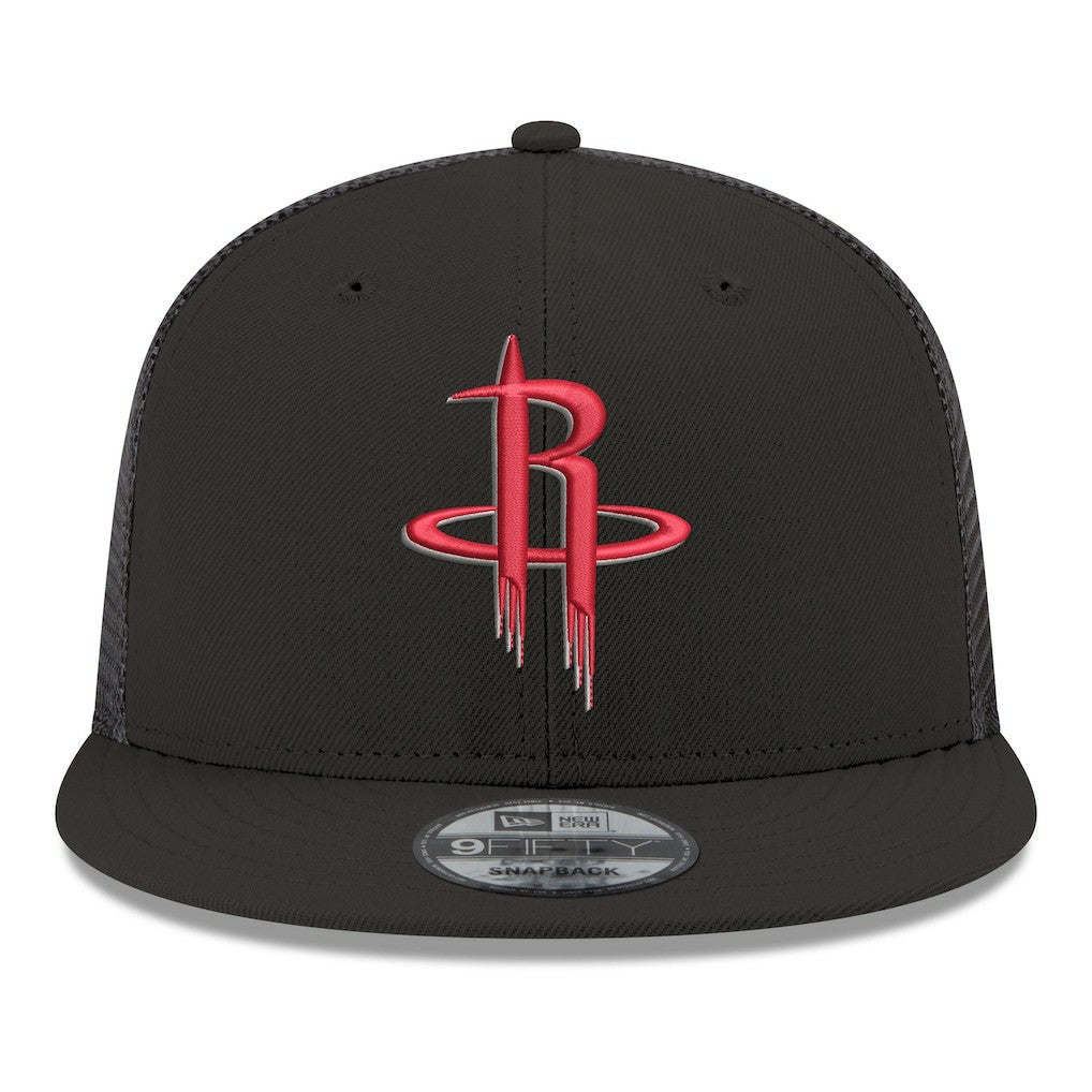 Houston Rockets Core Logo Meshback 9FIFTY Snapback Hat for sale Black | New Era outlet
