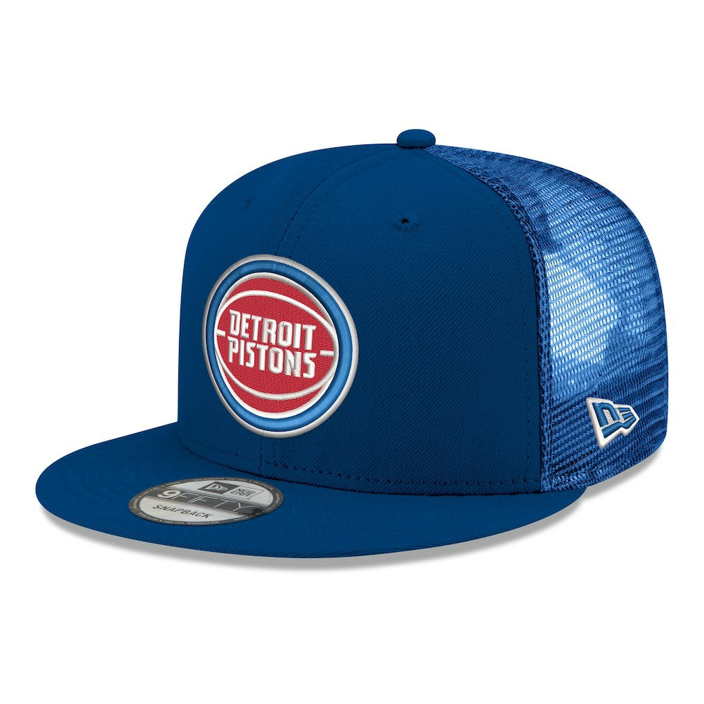 Detroit Pistons Core Logo Meshback 9FIFTY Snapback Hat for sale Blue | New Era US
