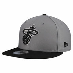 Miami Heat Core Logo Storm Gray Two-Tone 9FIFTY Snapback Hat Gray | New Era for sale