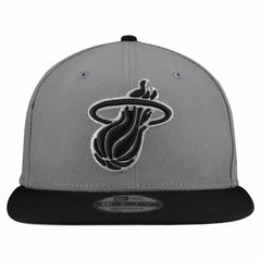 Miami Heat Core Logo Storm Gray Two-Tone 9FIFTY Snapback Hat Gray | New Era for sale