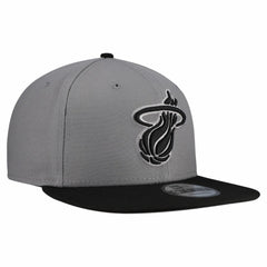 Miami Heat Core Logo Storm Gray Two-Tone 9FIFTY Snapback Hat Gray | New Era for sale