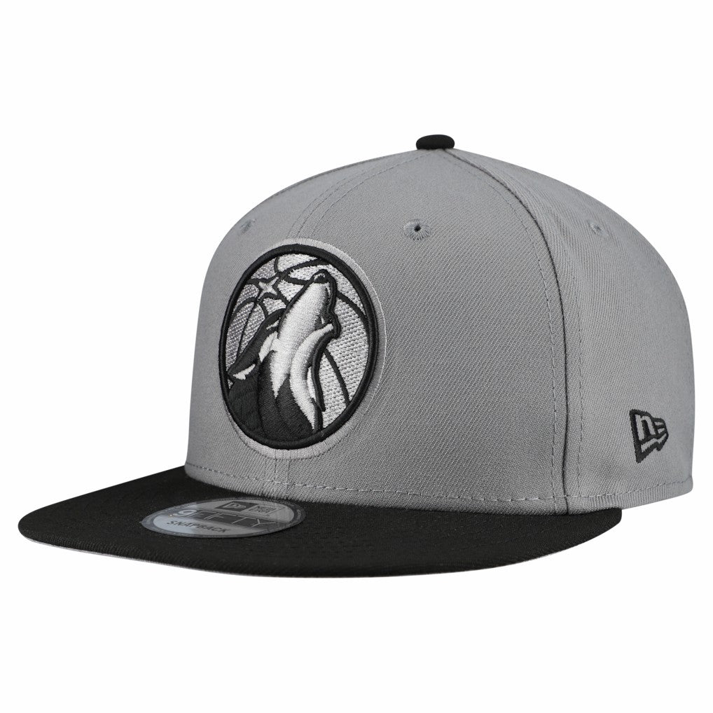 Minnesota Timberwolves Core Logo Storm Gray Two-Tone 9FIFTY Snapback Hat Gray | New Era for sale