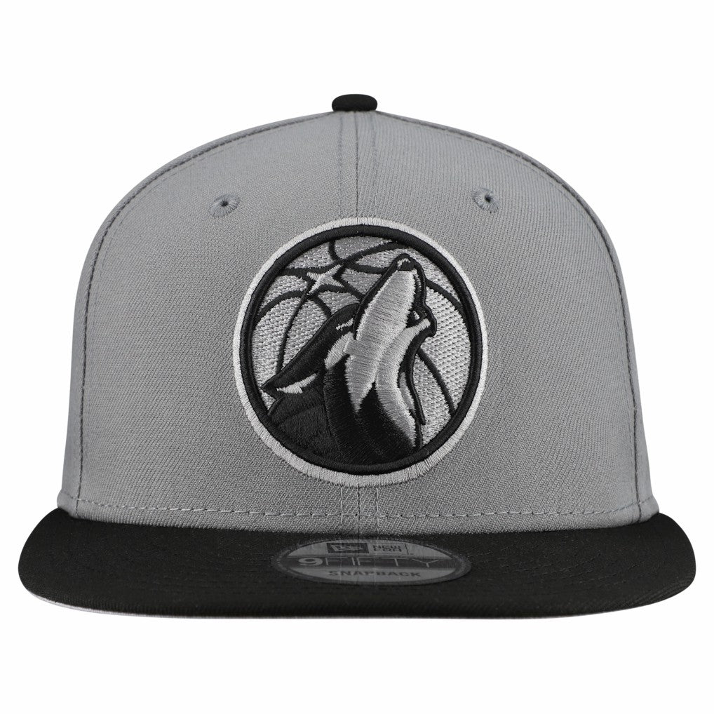 Minnesota Timberwolves Core Logo Storm Gray Two-Tone 9FIFTY Snapback Hat Gray | New Era for sale