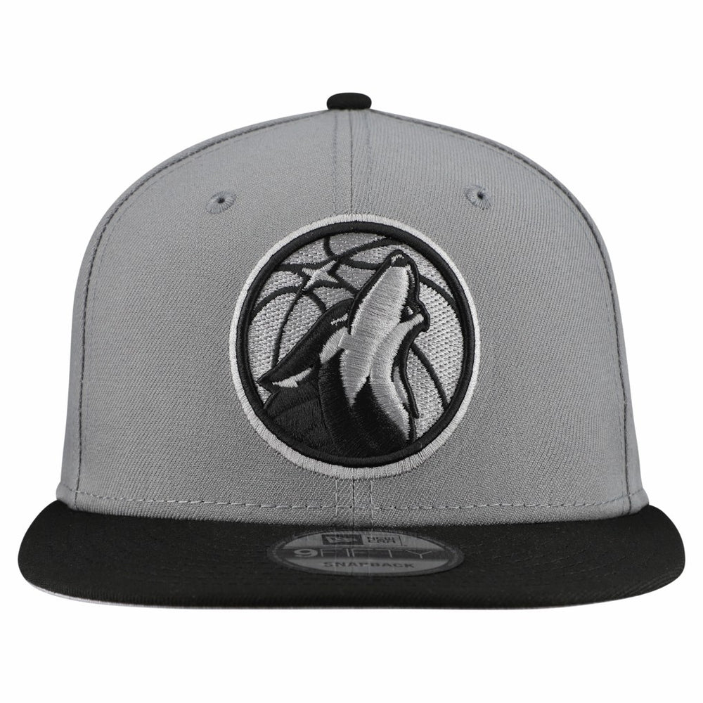 Minnesota Timberwolves Core Logo Storm Gray Two-Tone 9FIFTY Snapback Hat Gray | New Era for sale