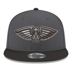 New Orleans Pelicans Logo 2-Tone 9FIFTY Snapback Hat Gray/Black | New Era outlet