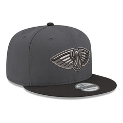 New Orleans Pelicans Logo 2-Tone 9FIFTY Snapback Hat Gray/Black | New Era outlet