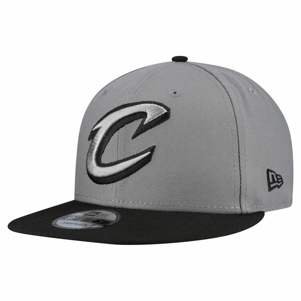 Cleveland Cavaliers Core Logo Storm Gray Two-Tone 9FIFTY Snapback Hat for sale Gray | New Era for sale