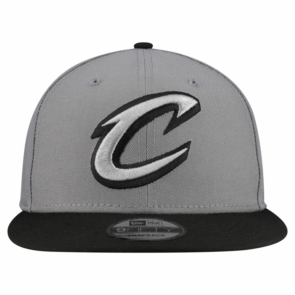 Cleveland Cavaliers Core Logo Storm Gray Two-Tone 9FIFTY Snapback Hat for sale Gray | New Era for sale