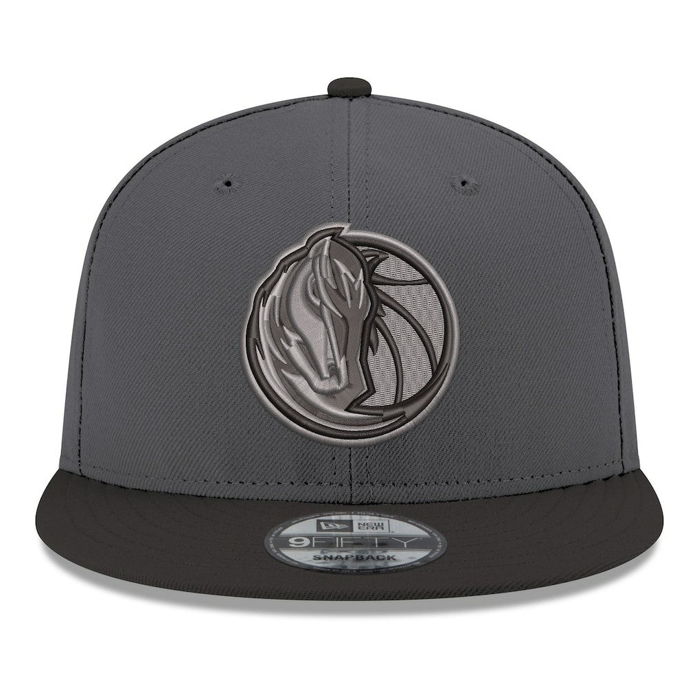 Dallas Mavericks Logo 2-Tone 9FIFTY Snapback Hat for sale Gray/Black | New Era discount