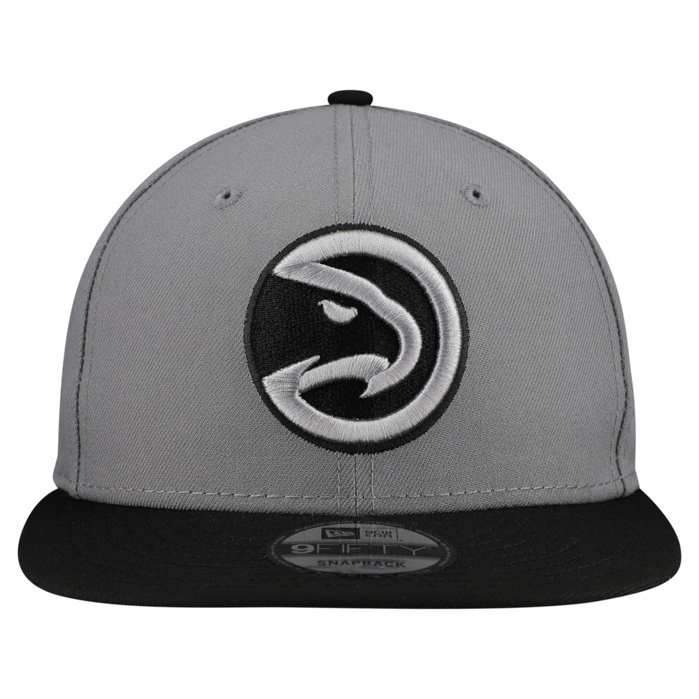 Atlanta Hawks Core Logo Storm Gray Two-Tone 9FIFTY Snapback Hat Gray | New Era Lifestyle