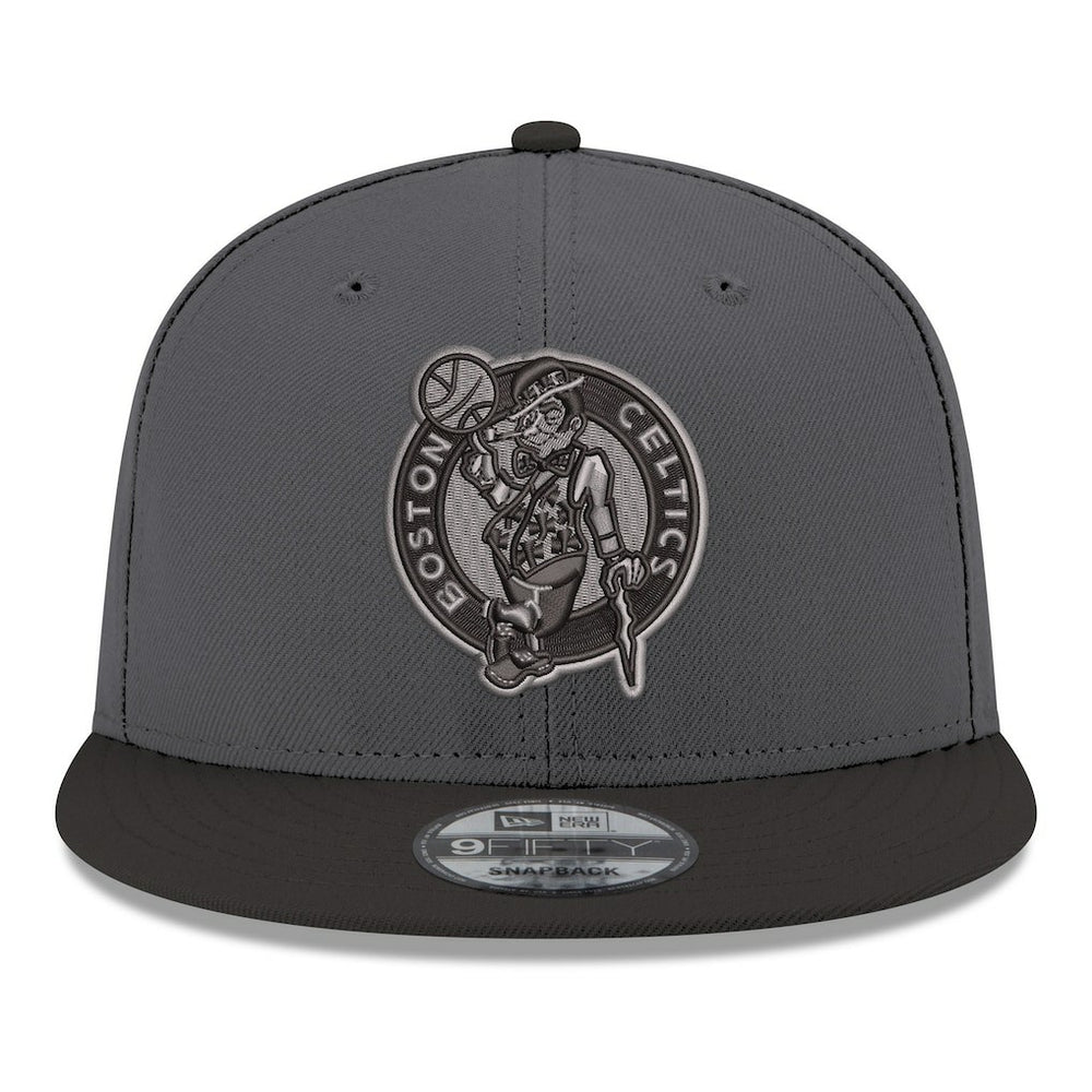 Boston Celtics Logo 2-Tone 9FIFTY Snapback Hat Gray/Black | New Era US